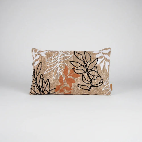 Cojín Decorativo Artesanal Algodón Diseño Plantas Moderno