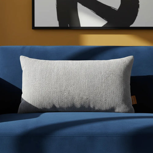Cojín Relleno Decorativo Artesanal Poliéster Gris
